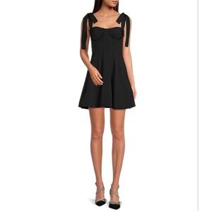 Gianni Bini Everly Bustier Sweetheart Neck Sleeveless Tie Shoulder A-line dress